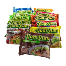 30er Yum Yum Instant Nudelsuppen Mix 1,8kg - 13 Sorten Mix - 1