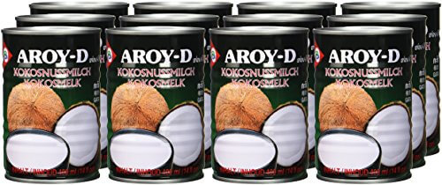 Aroy-D Kokosnussmilch, Fettgehalt: ca. 17%, 12er Pack (12 x 400 ml Packung) - 2