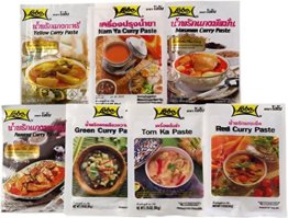 Asiafoodland - Lobo Curry Geschenk Set - 7 Sorten + gratis Stevia Stick - 1