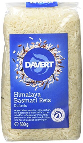 Davert Himalaya Basmati Reis weiß, 4er Pack (4 x 500 g) - Bio - 1
