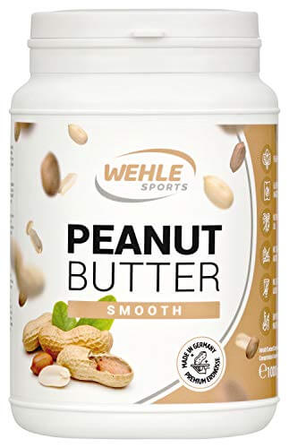 Erdnussbutter Natürliche Peanutbutter Ohne Zusätze. Erdnussmus Ohne Salz, Zucker, Palmfett - Wehle Sports (Smooth, 1 KG) - 1