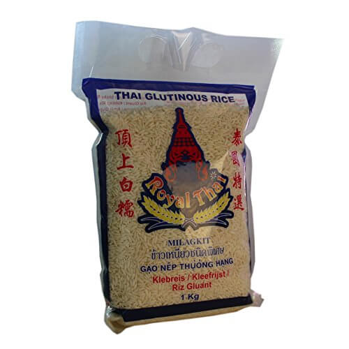 Royal Thai - Klebreis Sticky Rice - 3er Pack (3 x 1kg) - Original Thai - 1